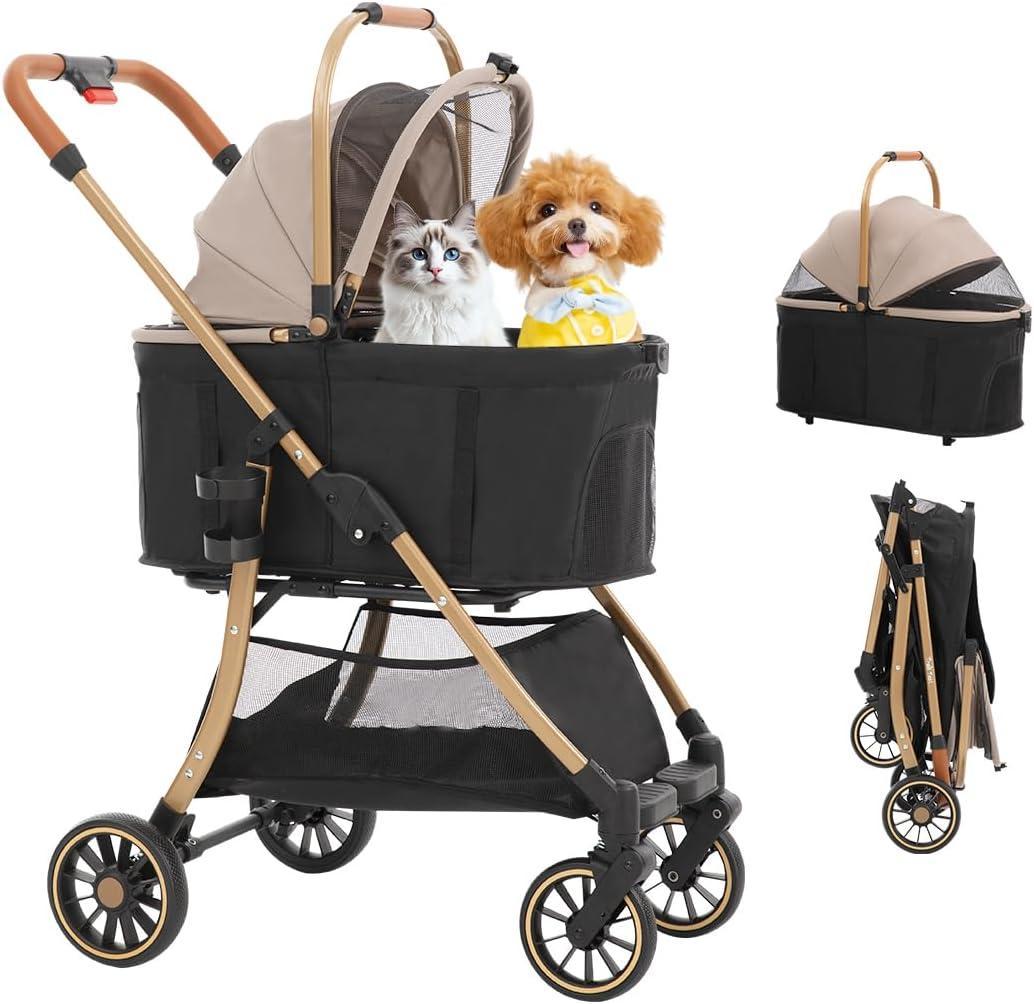 【新品】ペットカート 中型犬 分離型 折りたたみ 耐荷重25kg 対面式 犬用