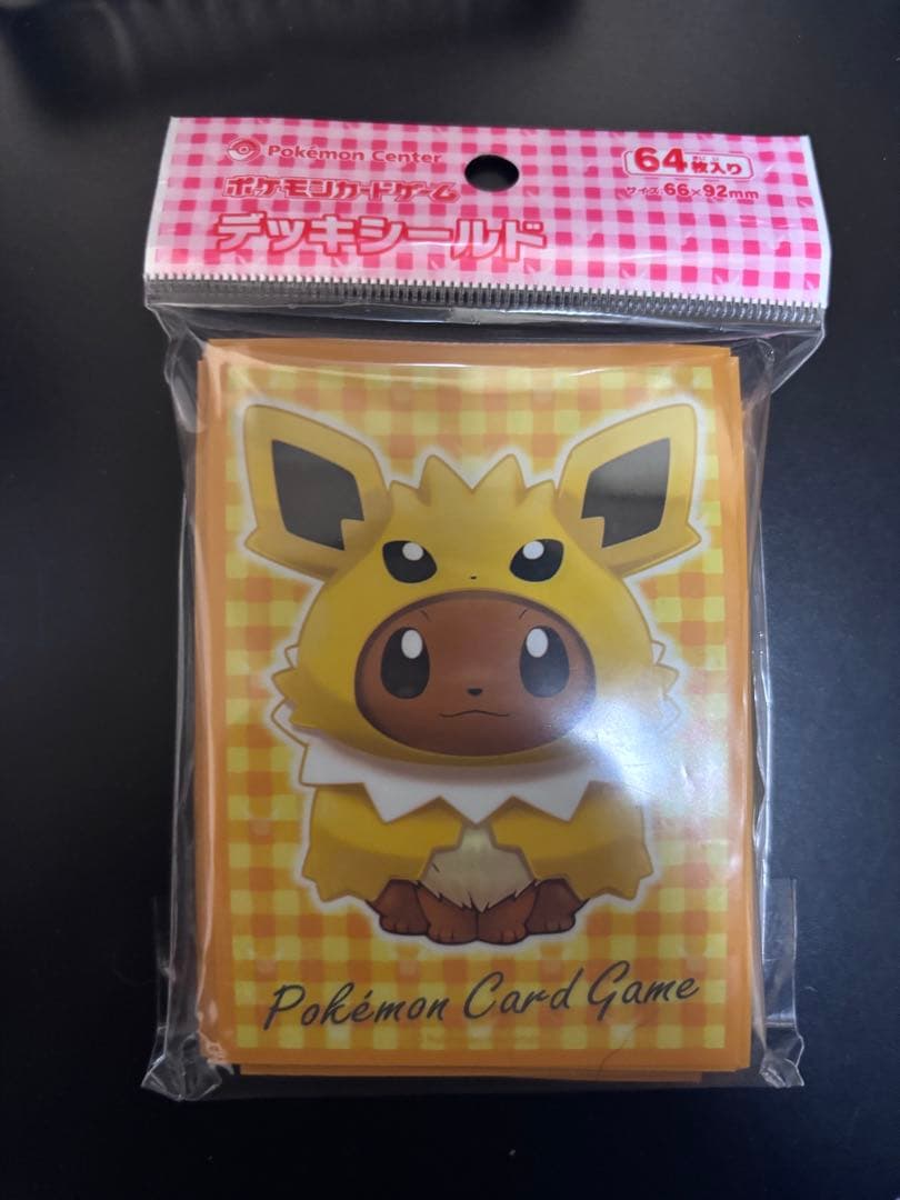 ポケカ　デッキシールド　イーブイ/サンダース　64枚有り