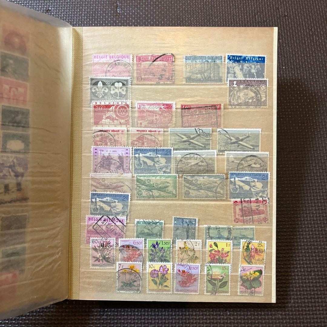 海外切手　使用済切手　まとめ　コレクションブック　20ページ