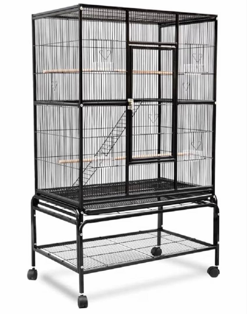 鳥かご 金属製大型のバードケージ オウム、オカメインコ、ラブバード　豪華希少大型