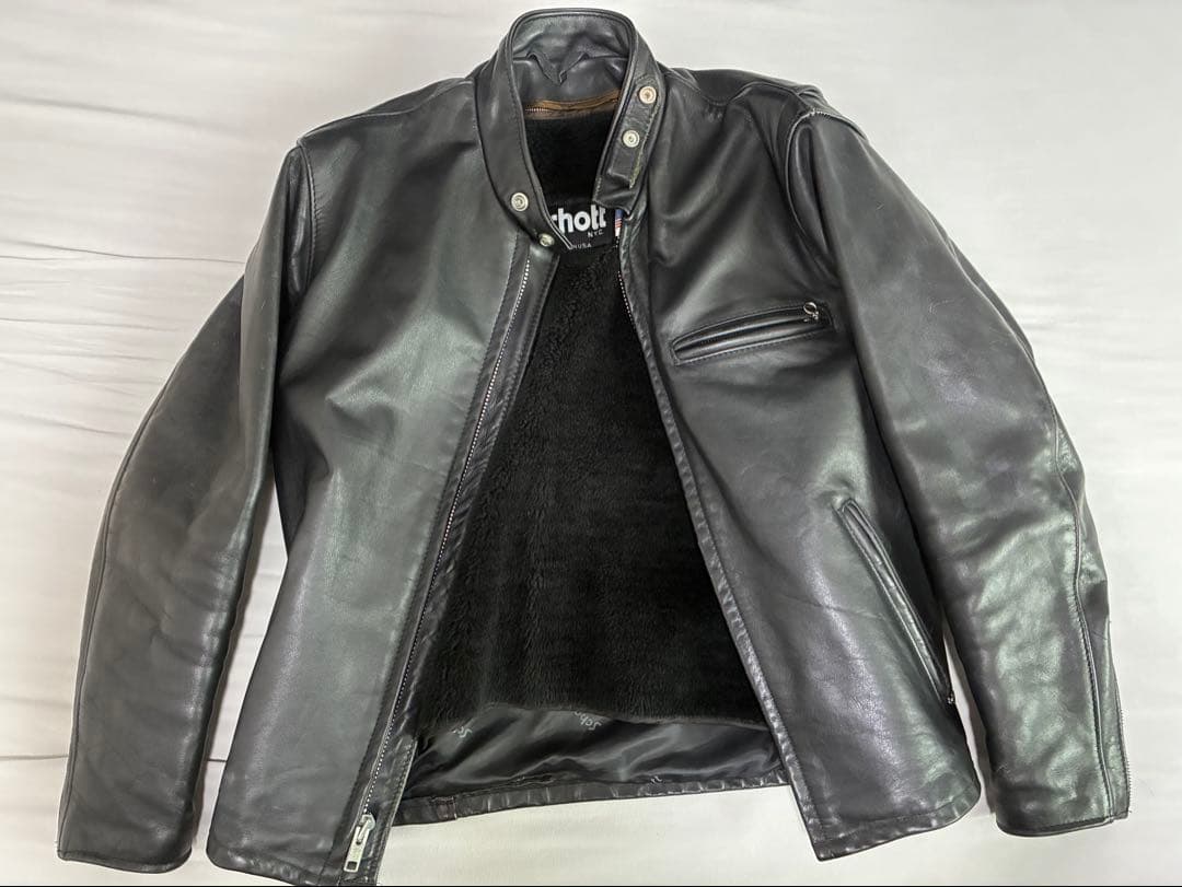 SCHOTT 641 シングルライダースジャケット ボアライナー 38 L相当