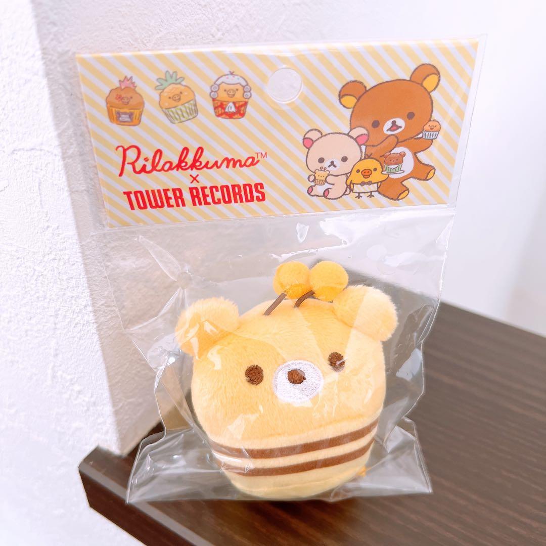 【ゆうゆう】タワーレコード　くまんばち　キイロイトリマフィン　てのりぬいぐるみ