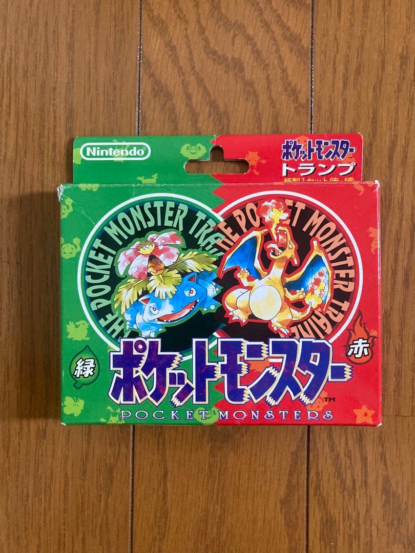 ポケットモンスター　トランプ 緑 赤 各54枚 計108枚　任天堂