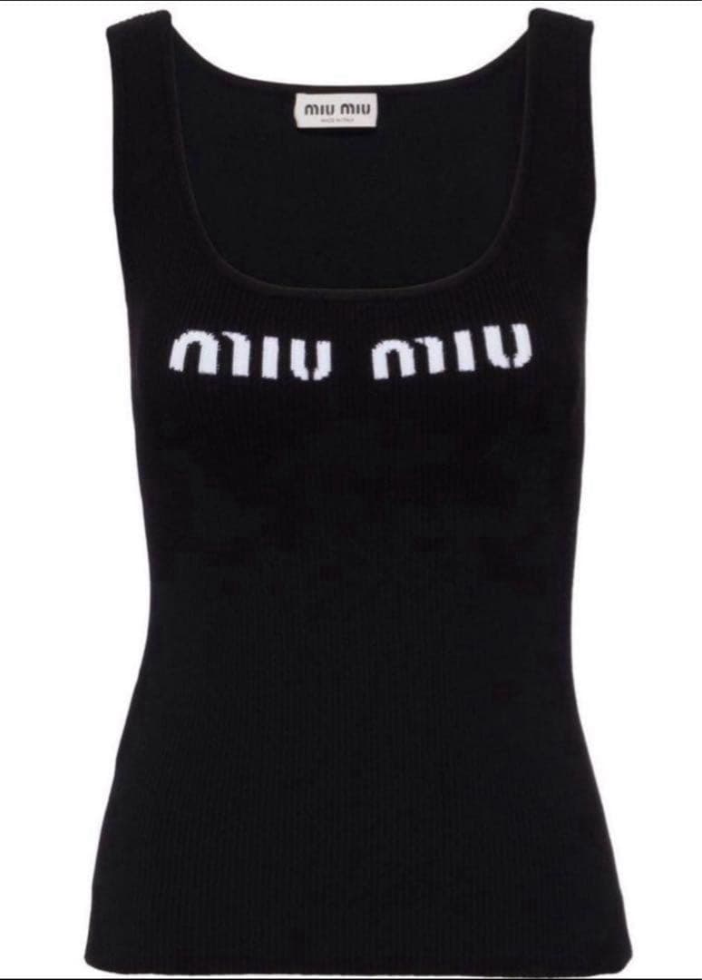 miu miu ブラック タンクトップ　最終値下げ