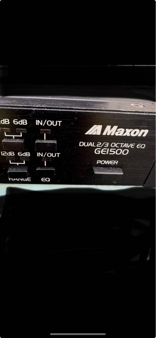 k*o様 MAXON DUAL 2/3 OCTAVE EQ GE1500