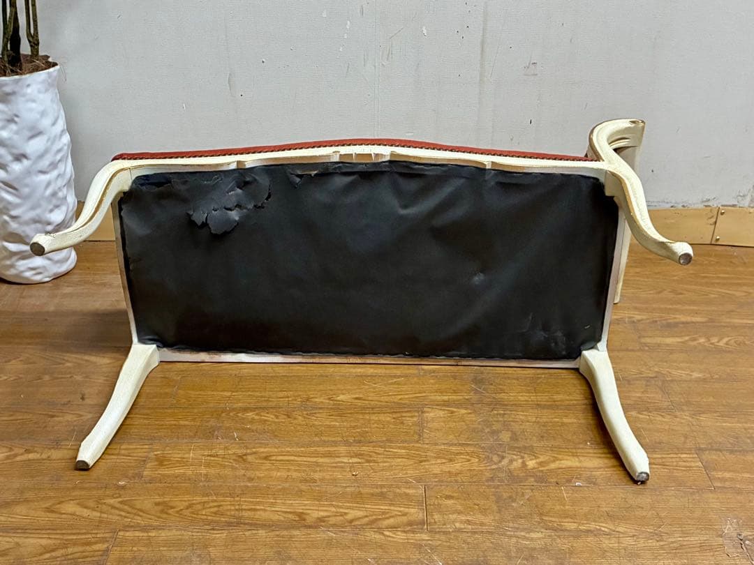 ラブラブ☆管385☆イタリア製☆ロココ調☆姫系☆カウチソファー☆ベンチ