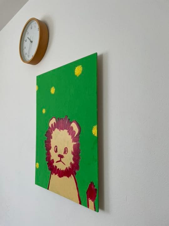 タンポポライオン原画Japanese pop art