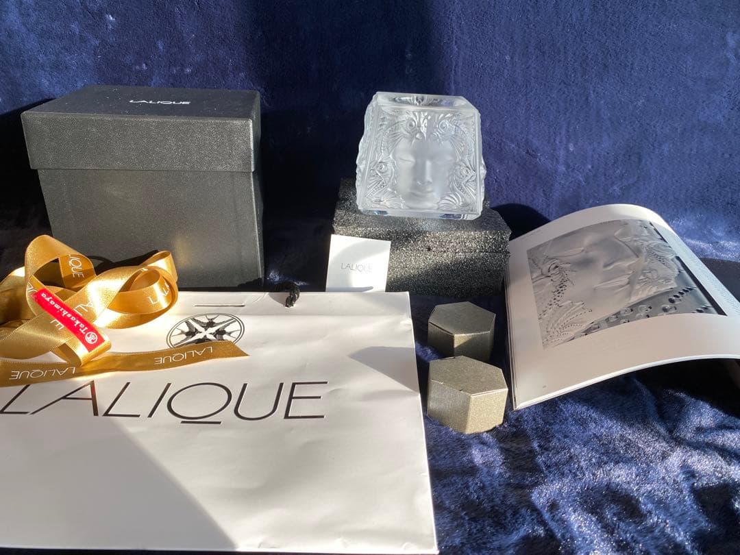 LALIQUE ラリック マスク ド ファム キャンドルホルダー 高島屋購入