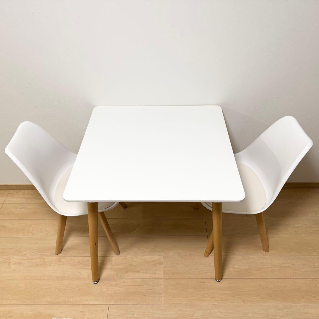 【美品✨】ダイニングテーブルセット（テーブルのみ）2人用 イームズ 80cm