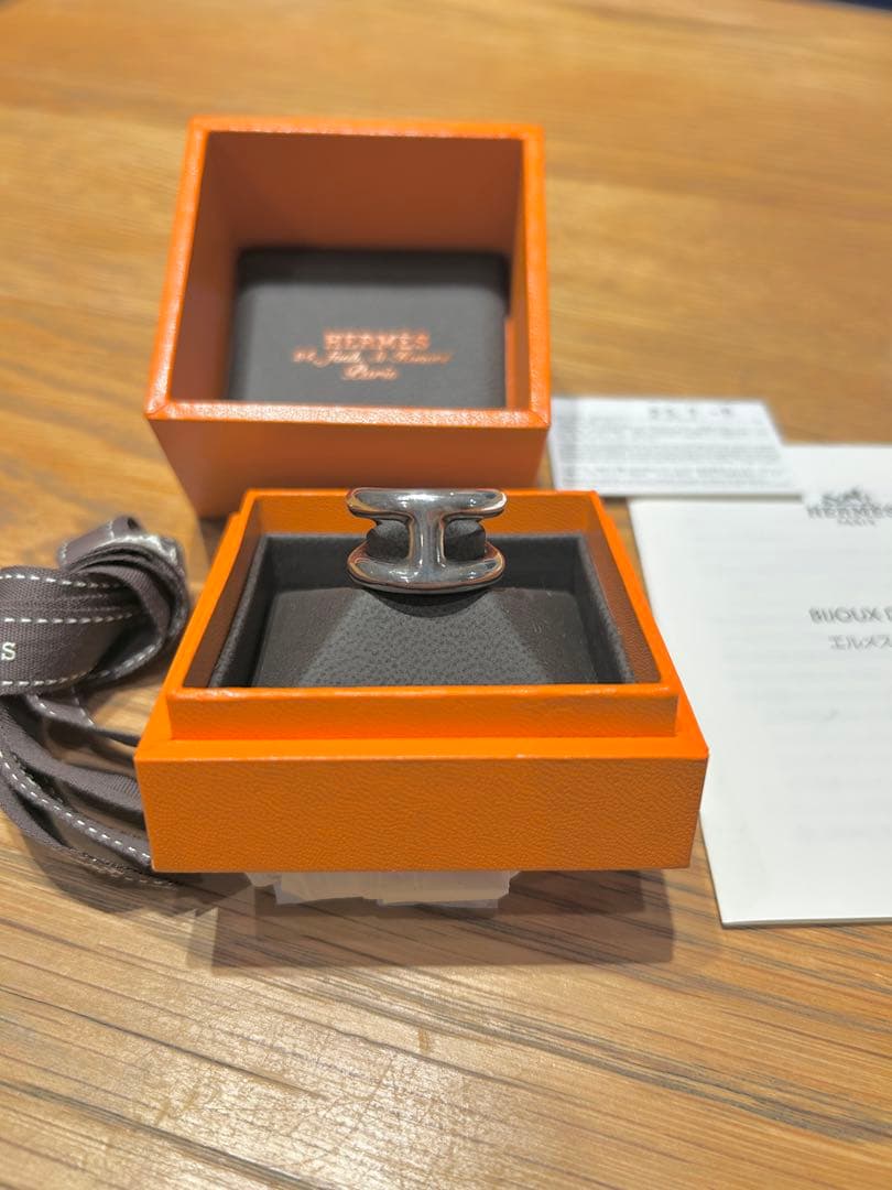 エルメス Osmose PM オスモズPMシルバーリング 49