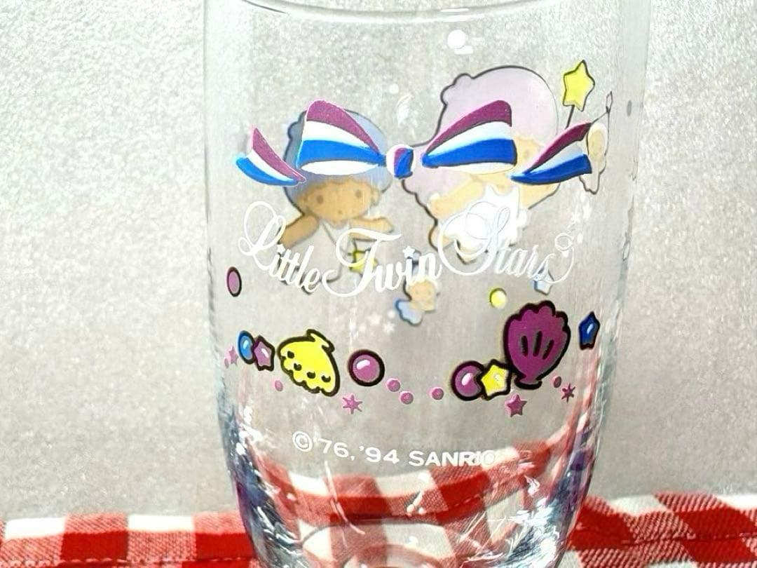 1994年　サンリオ　キキララ グラス　6個　脚付　ステムグラス　平成レトロ