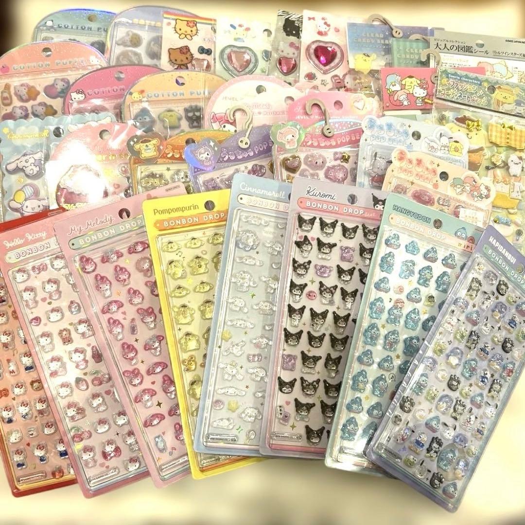 【サンリオ】ボンボンドロッブシールコンプリートセット
