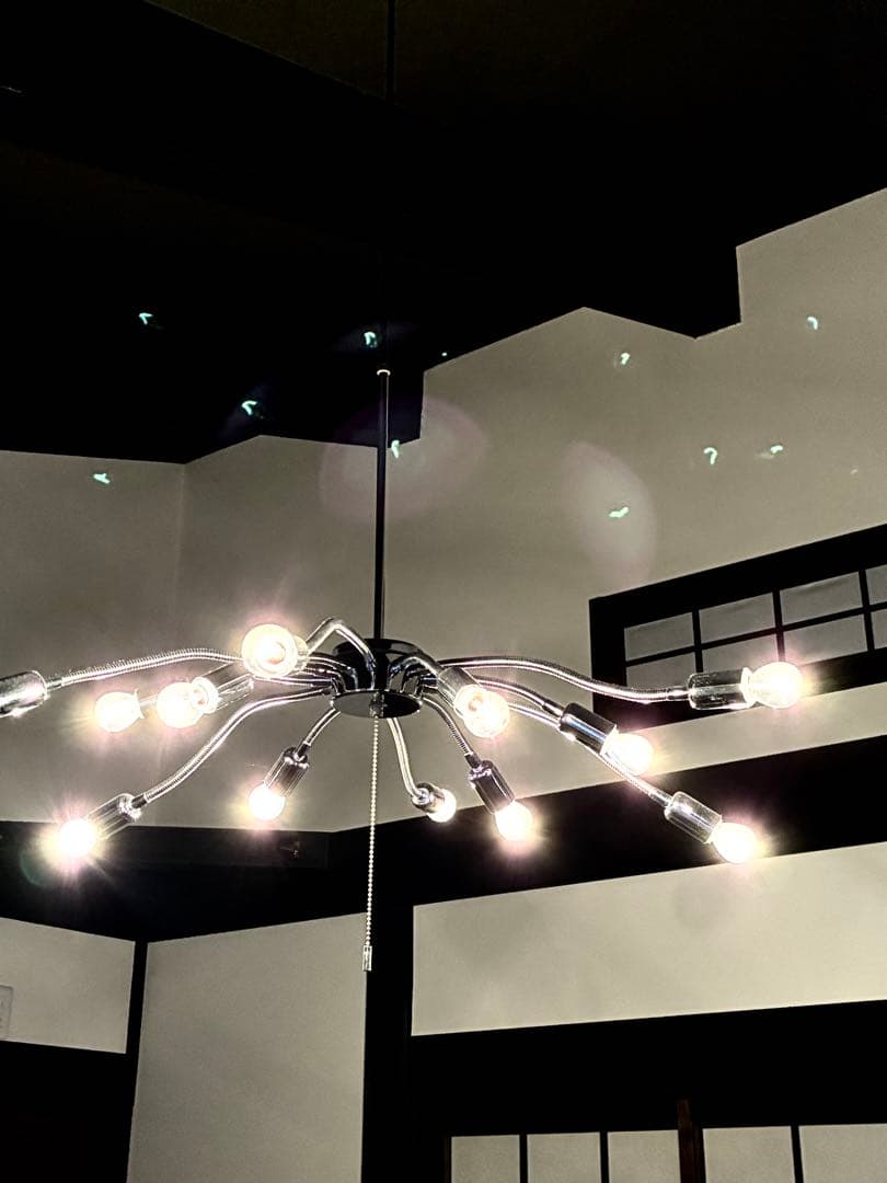 値下12灯天井照明インダストリアルデザイナーズ シャンデリアリビングペンダント吊