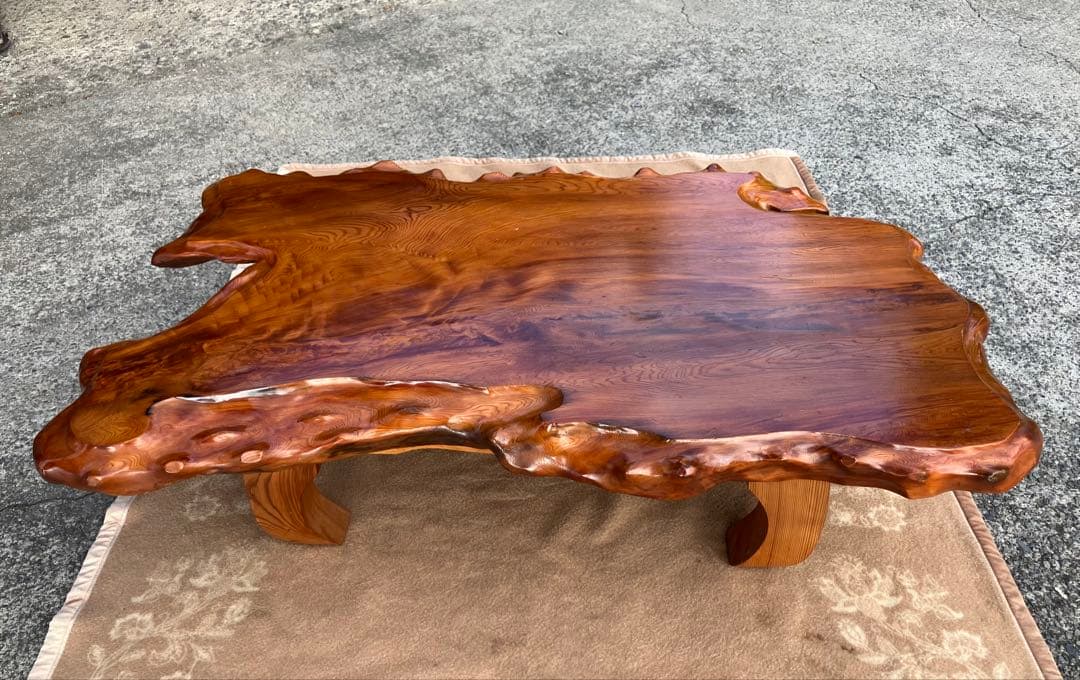 【カカオ様】一枚板 天然木 ローテーブル 130cm幅