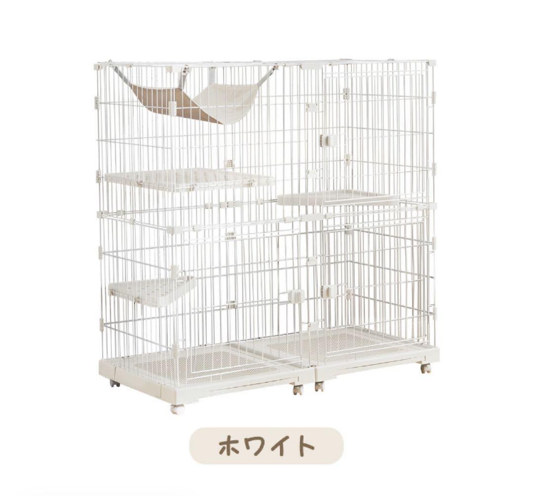 新品　キャットケージ　キャットゲージ　ケージ　猫用品　多機能　ワイド　ペット用品