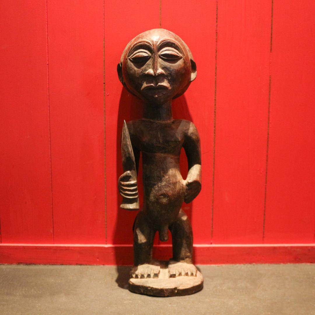 フォークアート アフリカ 置物 オブジェ 民族 木彫 ヴィンテージ 彫刻 3