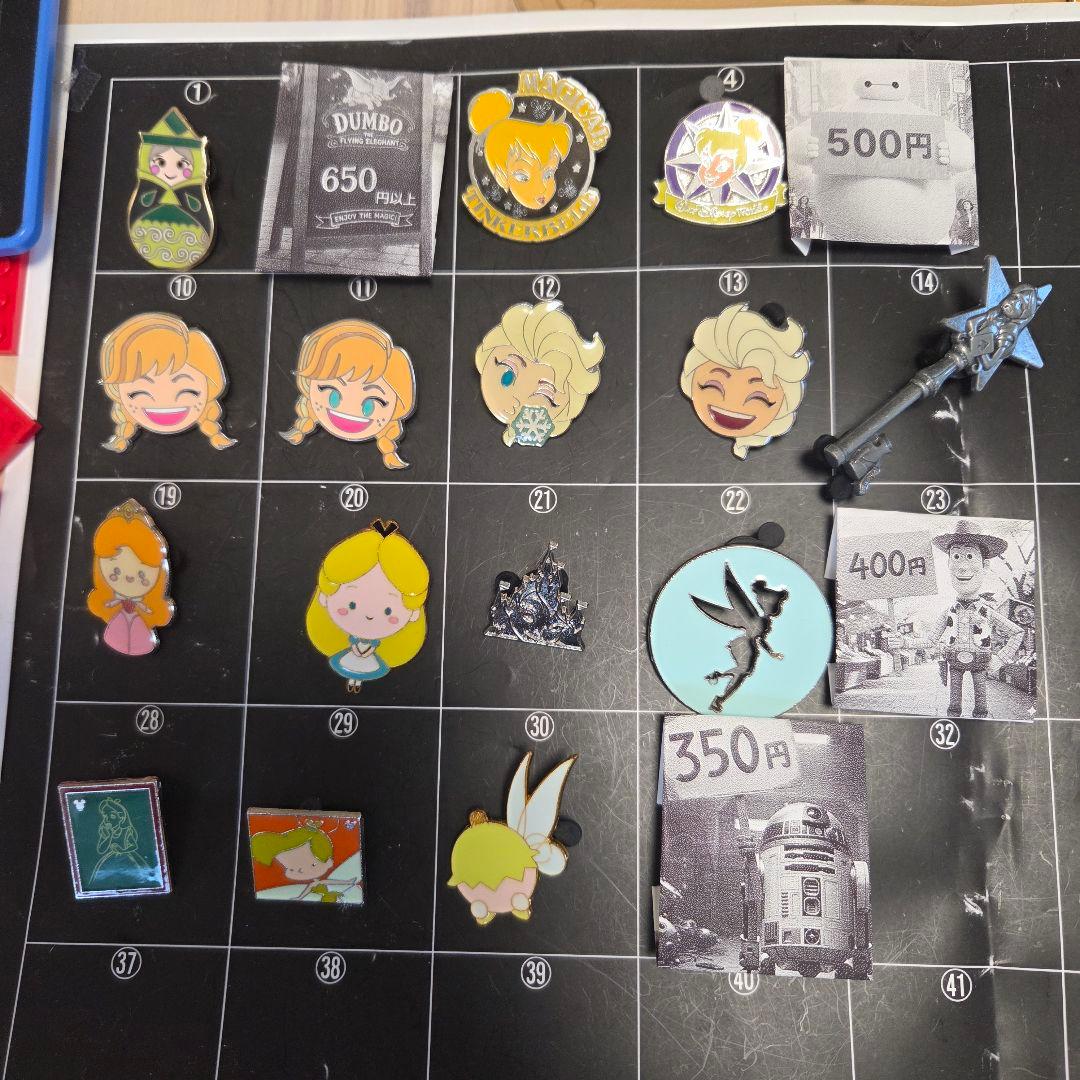 ティンカーベル　アリス　オーロラ姫　海外　ディズニーピン　ピンバッチ
