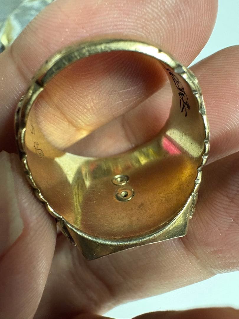 ヴィンテージ 10K ゴールド クラスリング SAFARI