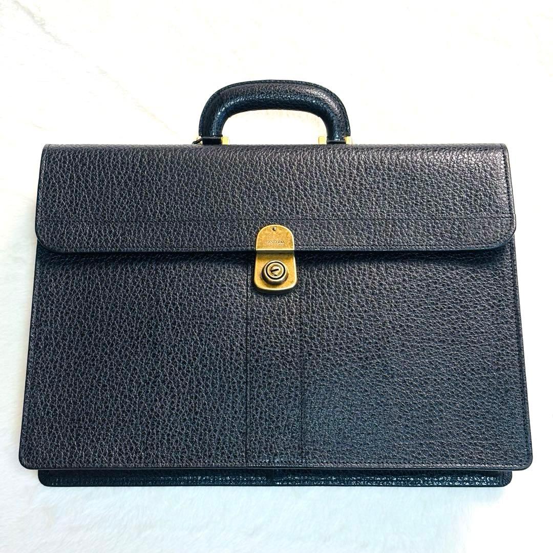 新品未使用　銀座タニザワ　ブリーフケース　皇室御用達　ダレスバッグ　黒　超希少