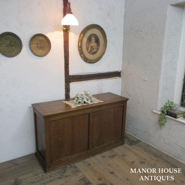 イギリス アンティーク 家具 ブランケットボックス コファ 英国 6895d