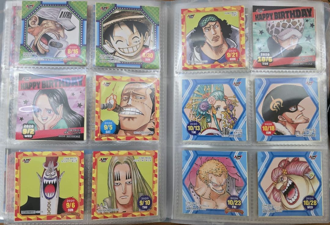 ワンピース　365日ステッカー　366日ステッカー　別種類ステッカーもあり