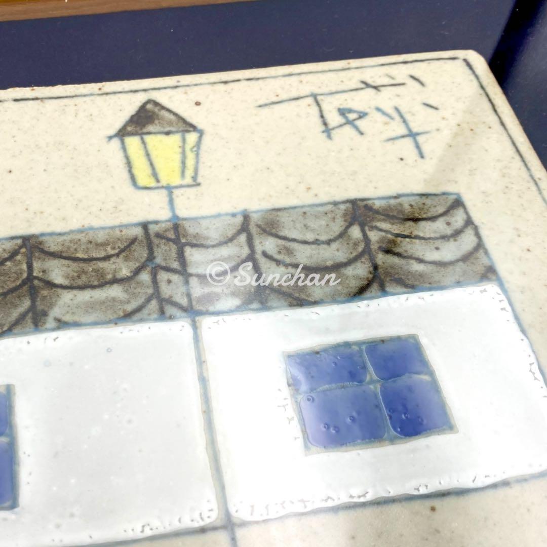 【中古】 アンティークタイルアート 木製額装品 ヴィンテージ ヨーロッパ