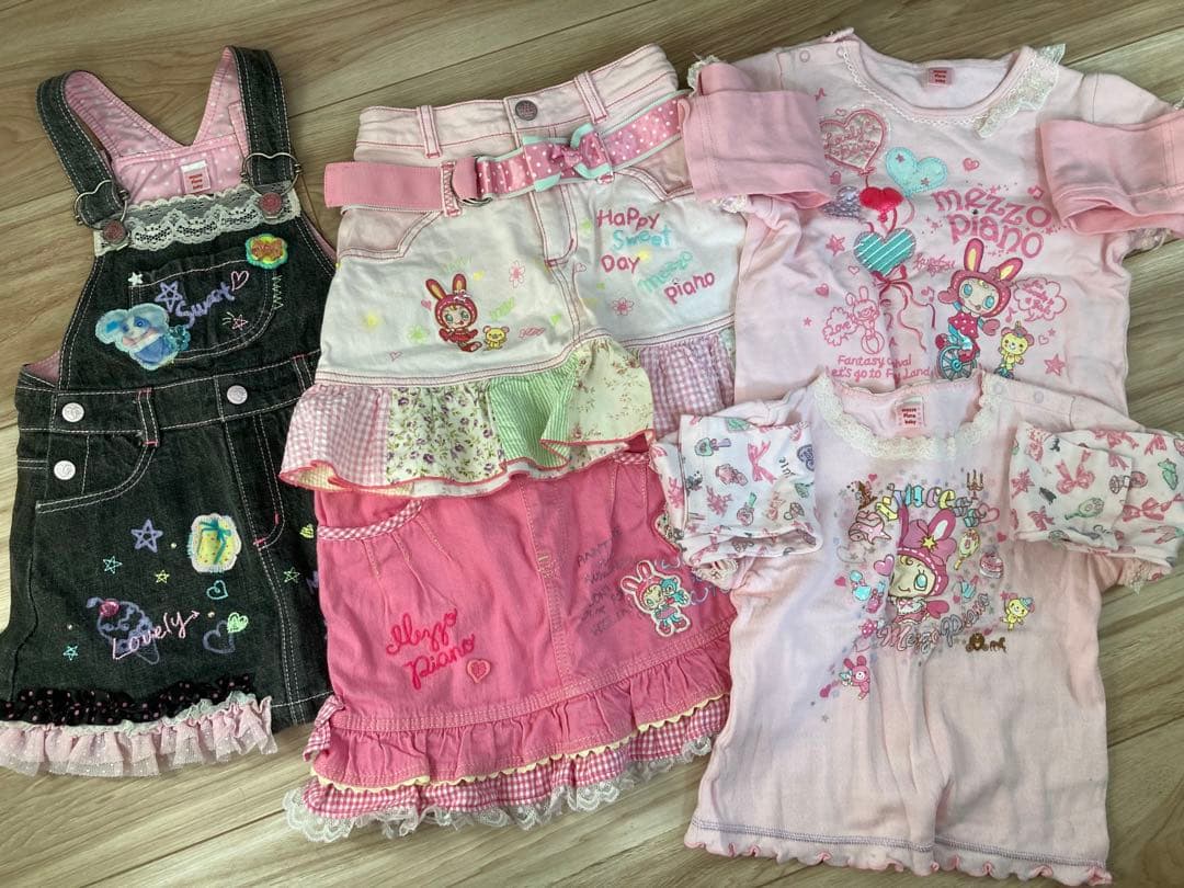 メゾピアノスカート3点トップス2点