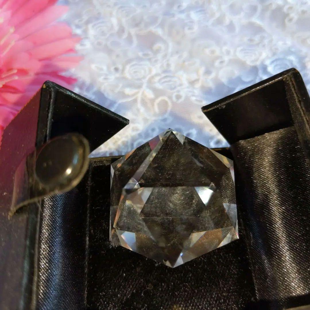 正二十面体 クリスタル水晶 4cm プラトン立体 神聖幾何学