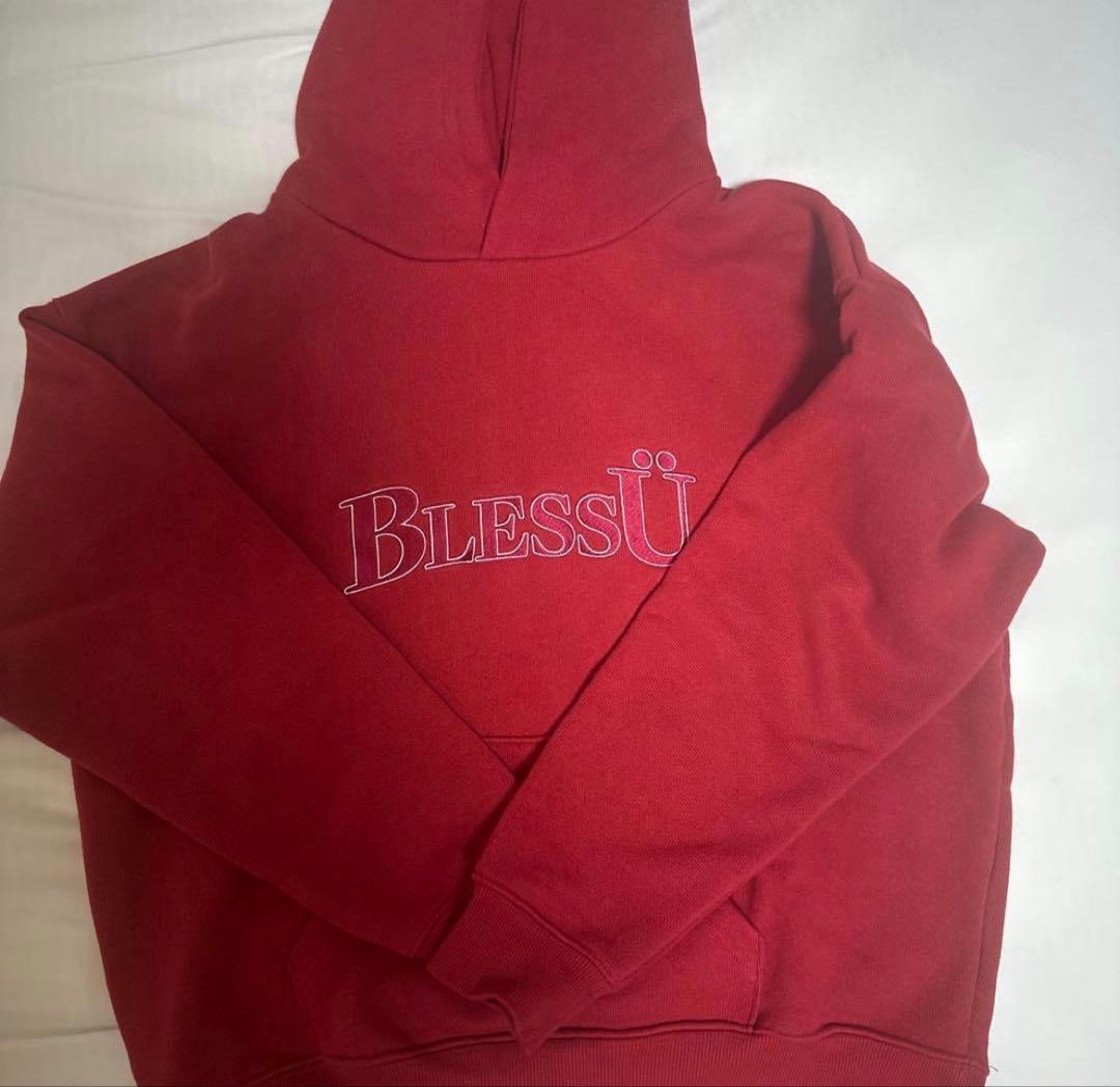 BlessÜ ロゴ入り フード付きパーカー