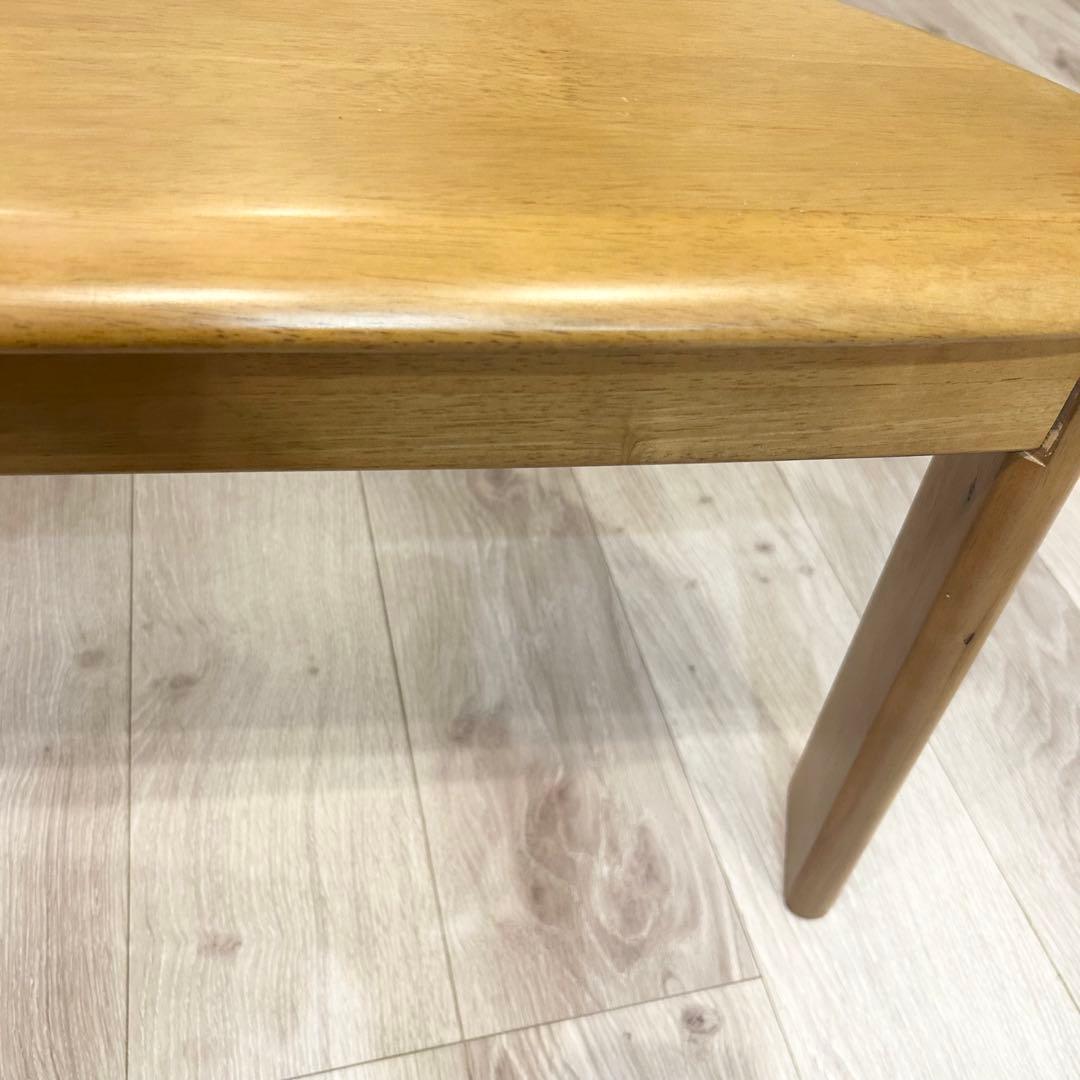 karimoku カリモク　変形　テーブル　半円　ローテーブル　3本脚