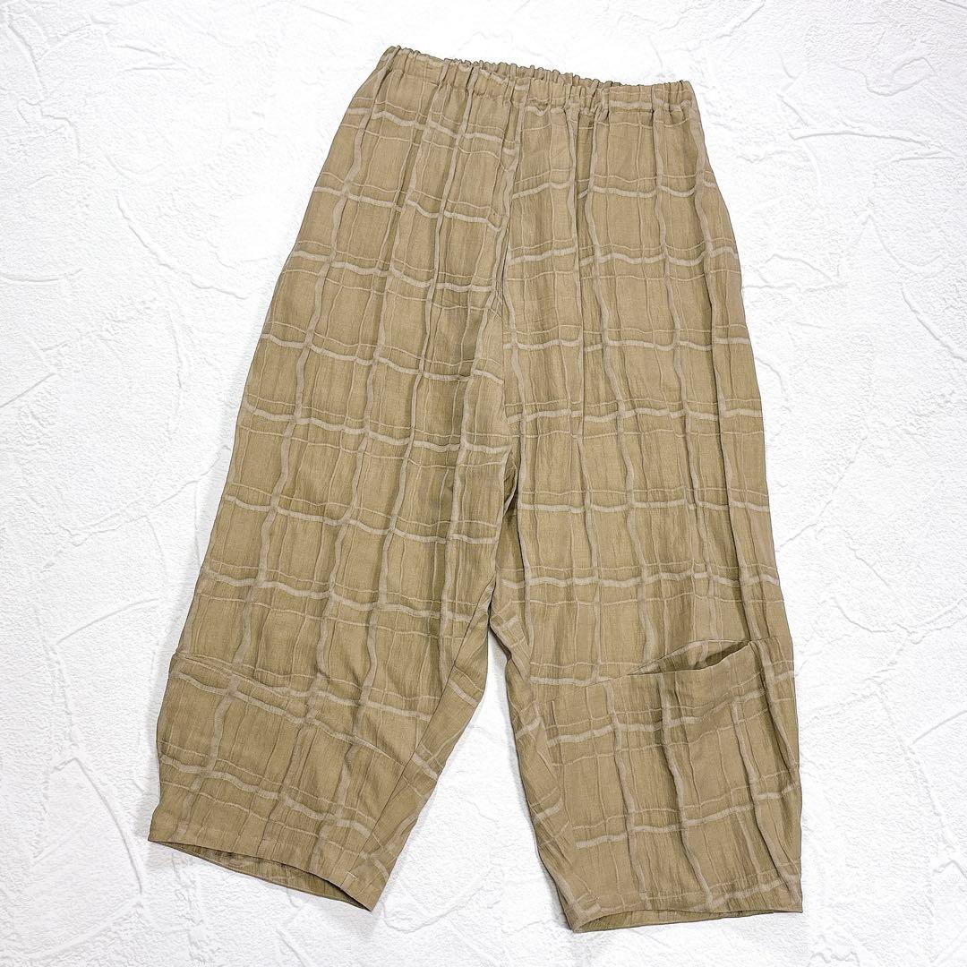 ✨極美品✨芽風 イージーパンツ サルエルパンツ センソユニコ チェック