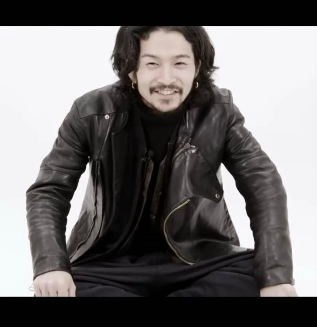 常田大希着用 giuliano fujiwara セミダブルレザージャケット