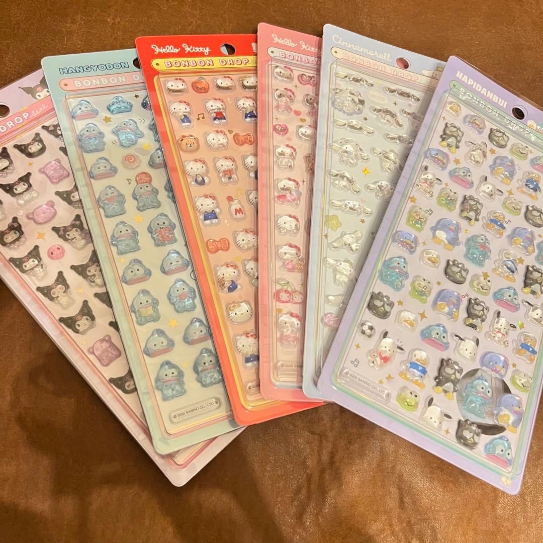 【正規品】ボンボンドロップ　ミニ　mini シールセット 6枚組　サンリオ