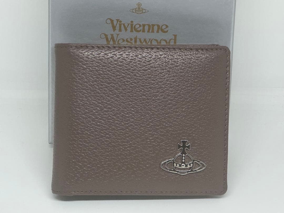 【新品未使用】Vivienne Westwood ブラウン 二つ折り財布