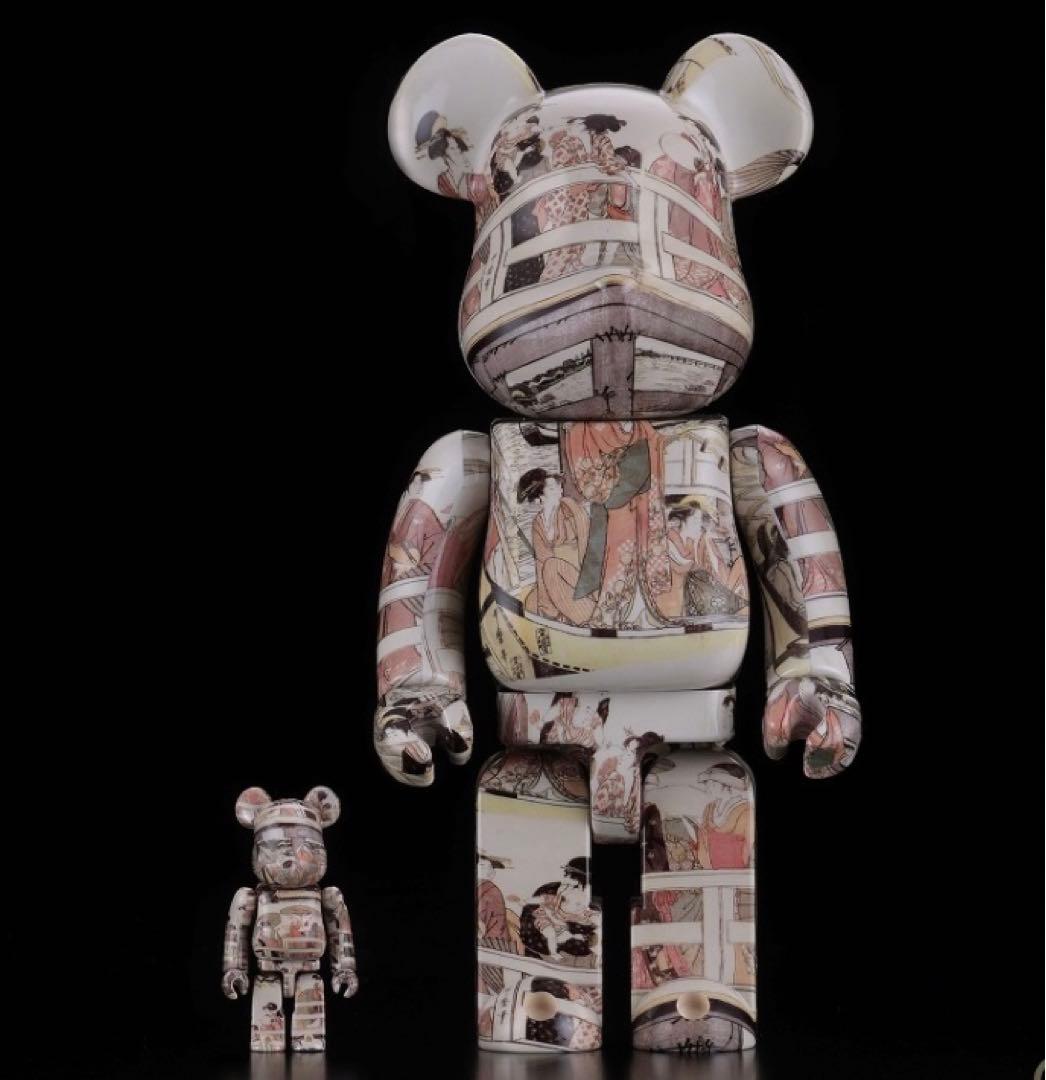 新品・未開封　BE@RBRICK ベアブリック　喜多川歌麿　両国橋の上下　浮世絵