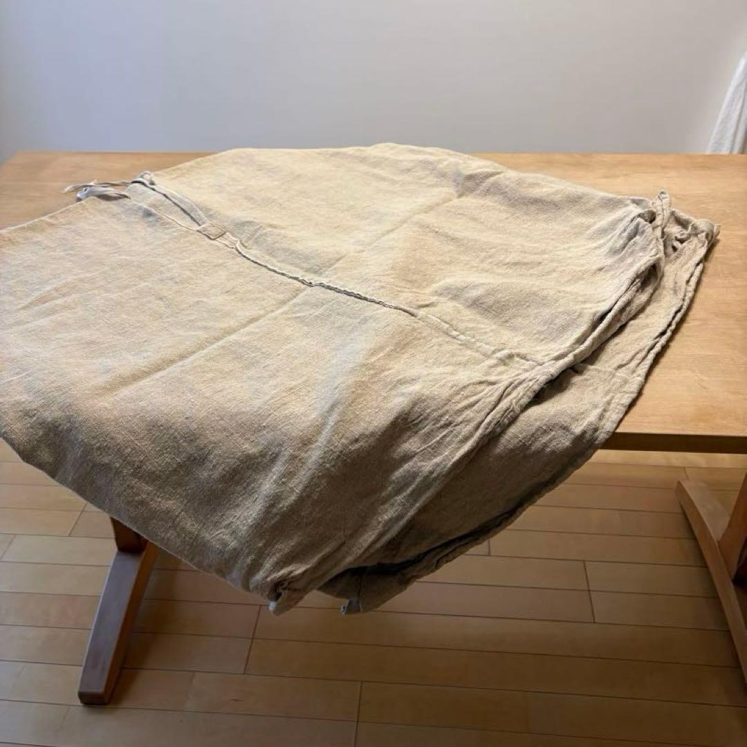 フランス　アンティーク　リネン　カバー　フランス軍用品