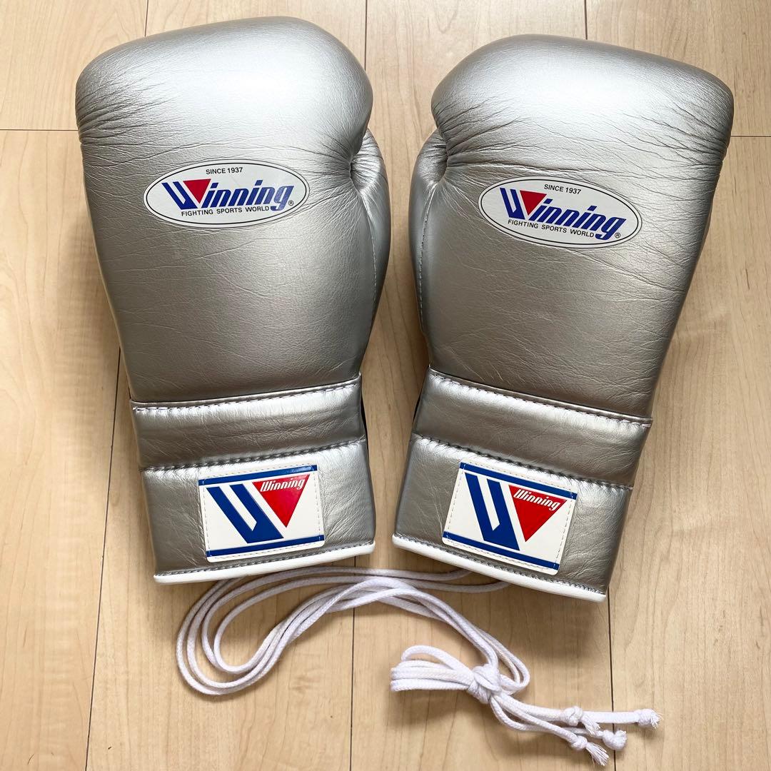 ウイニング winning 14オンス ボクシンググローブ シルバー