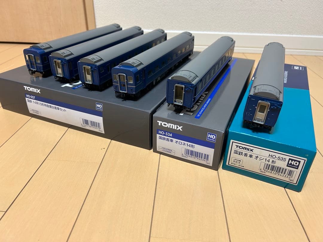 【未使用】TOMIX HO-057 534 535 国鉄14系15形他２両