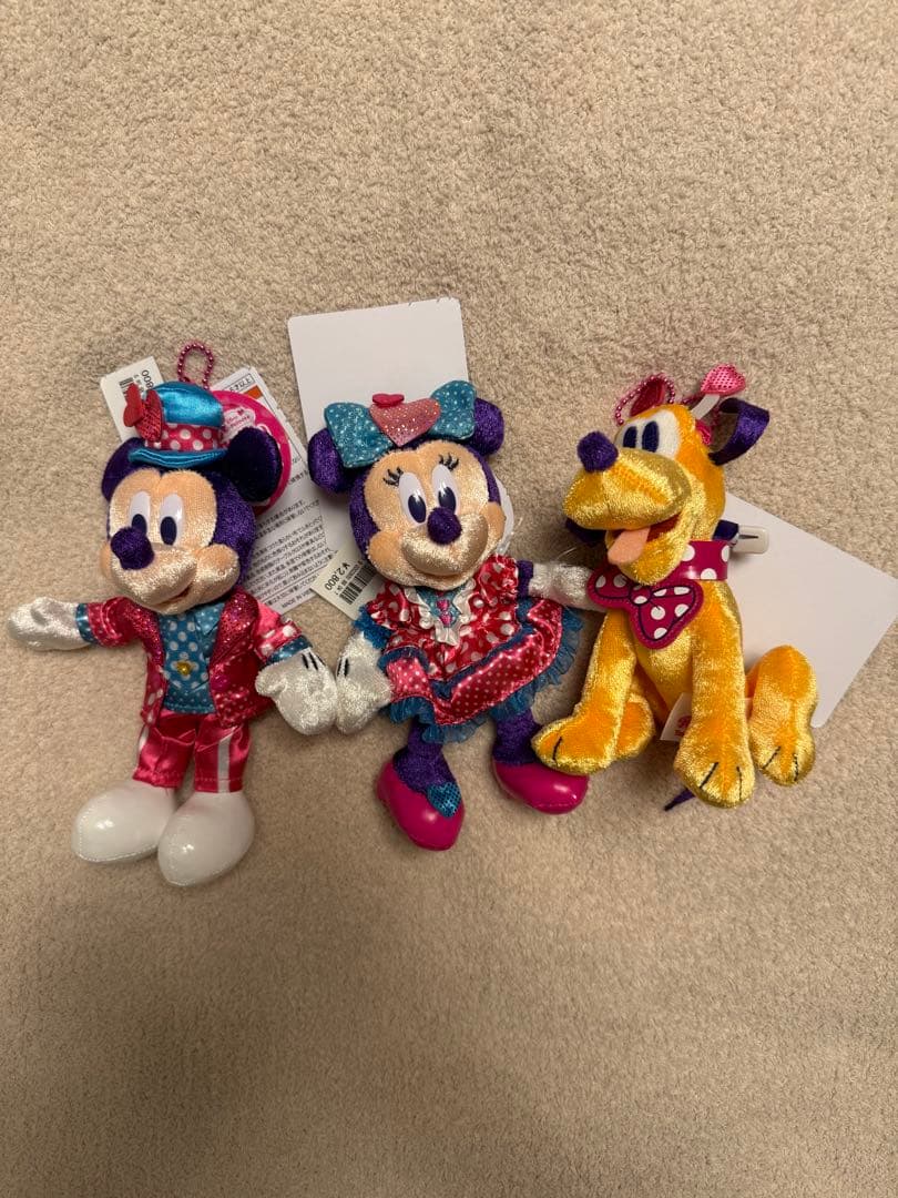 ミニー パルパルーザ ぬいぐるみバッジ ミッキー プルート