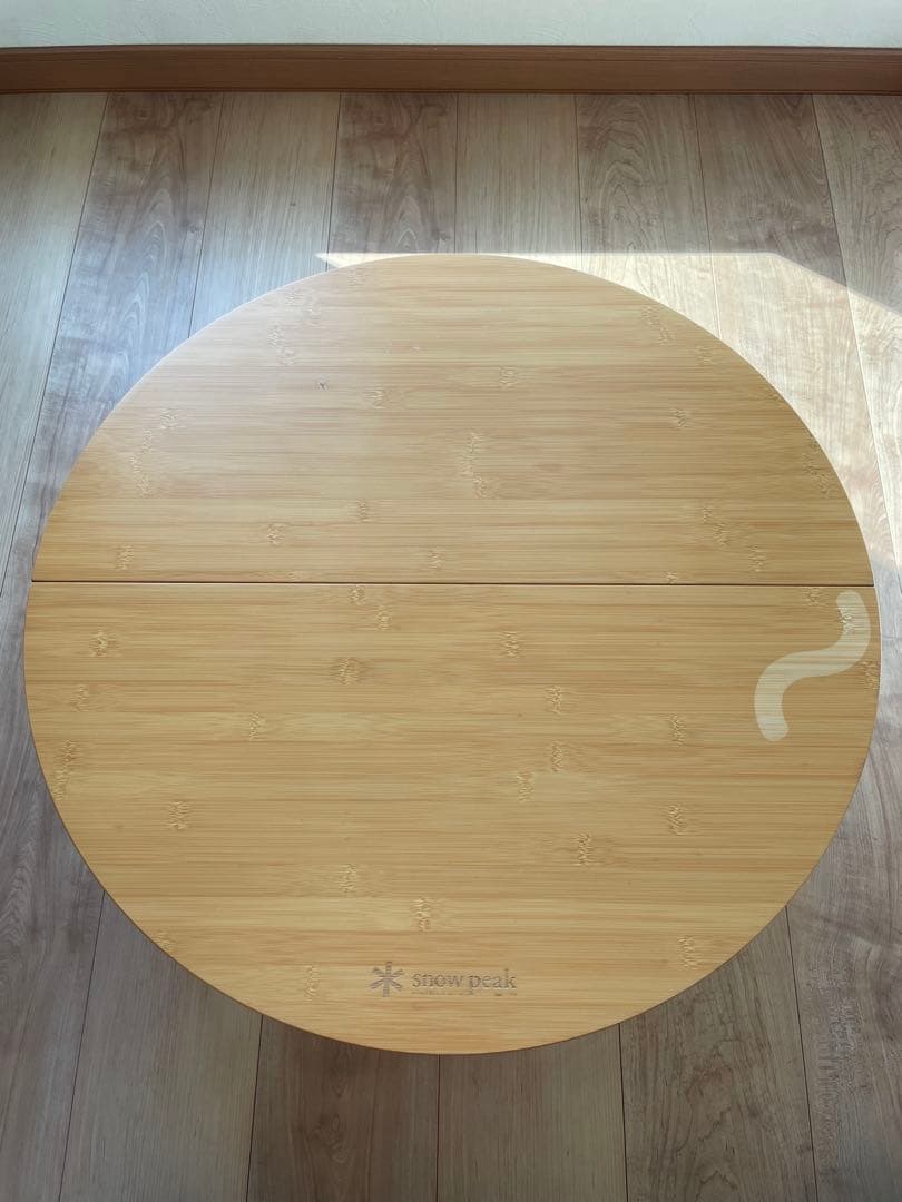 スノーピーク　 peak ワンアクションちゃぶ台竹 M 直径65センチ