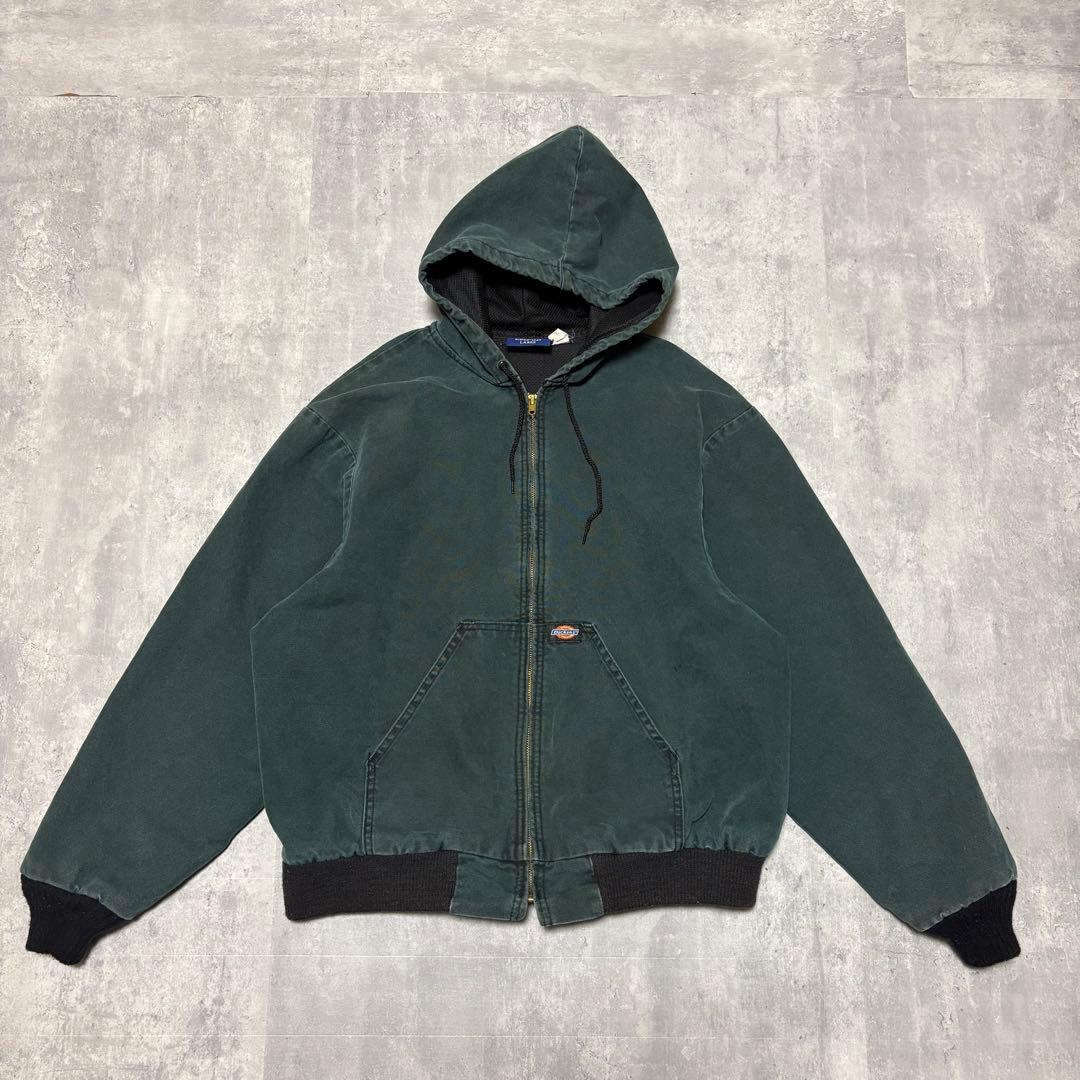 90s Dickies ダック　アクティブジャケット　パーカー　モスグリーン