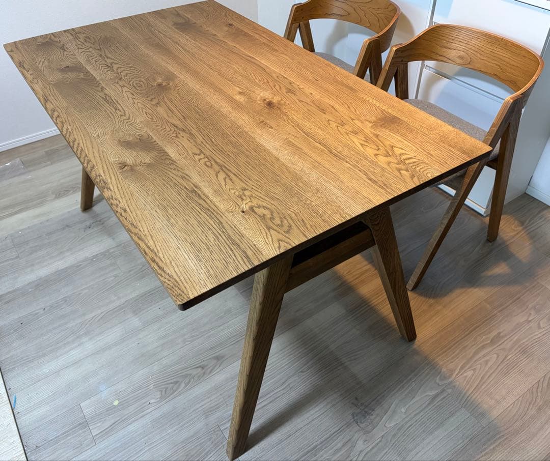 ままま/ unico ADDAY(アディ)　ダイニングテーブル W1350