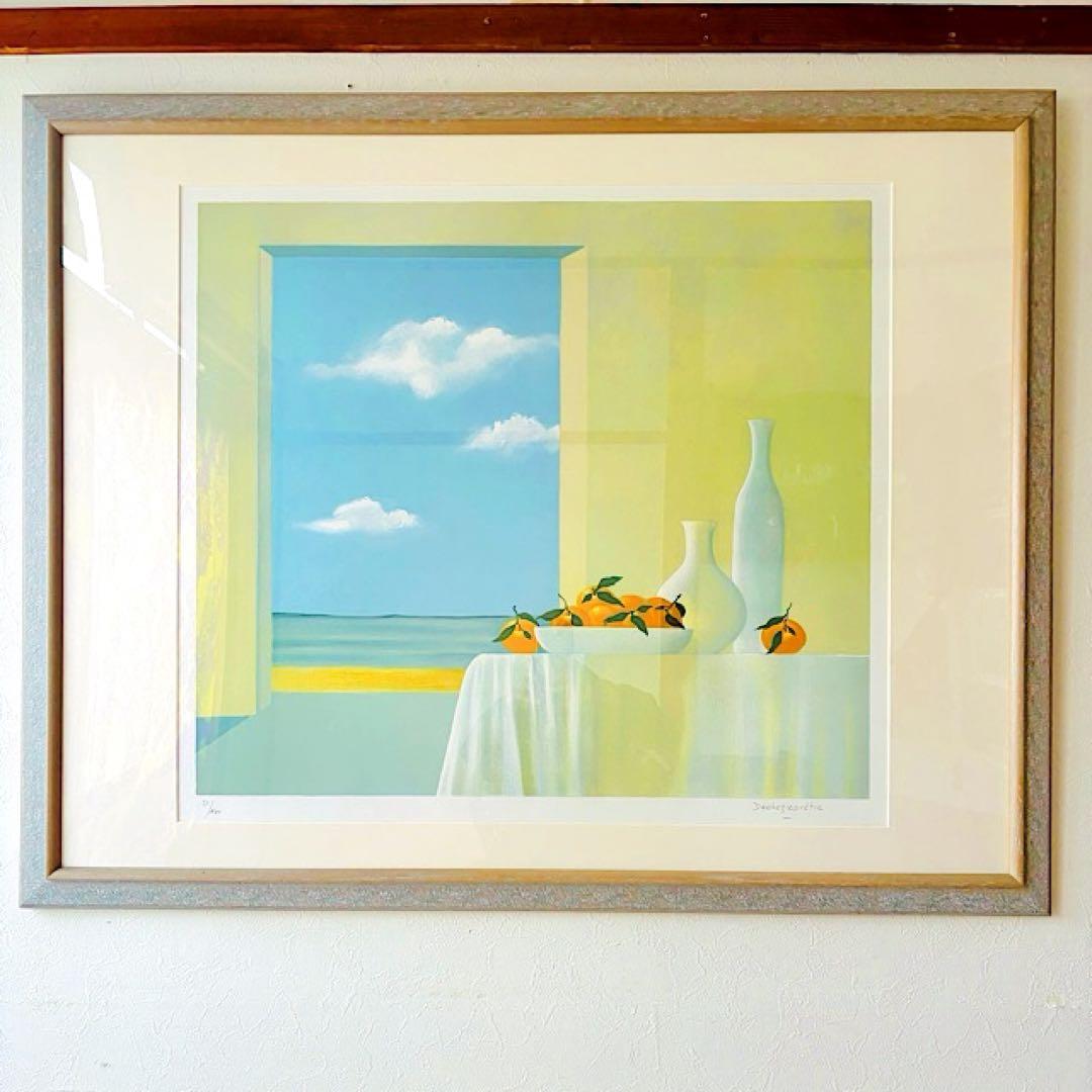 額装　アート　サイン入り　デシェルプレトレ　絵画 インテリア