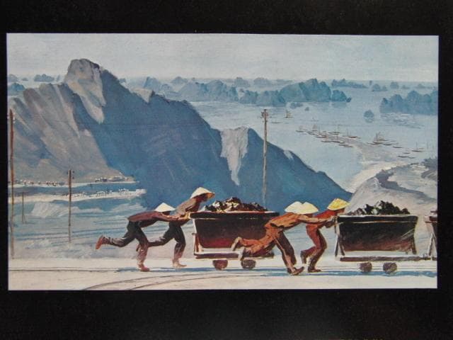 ポノマリョフH.A、「ホンゲイの炭坑夫」、希少な額装用画集より