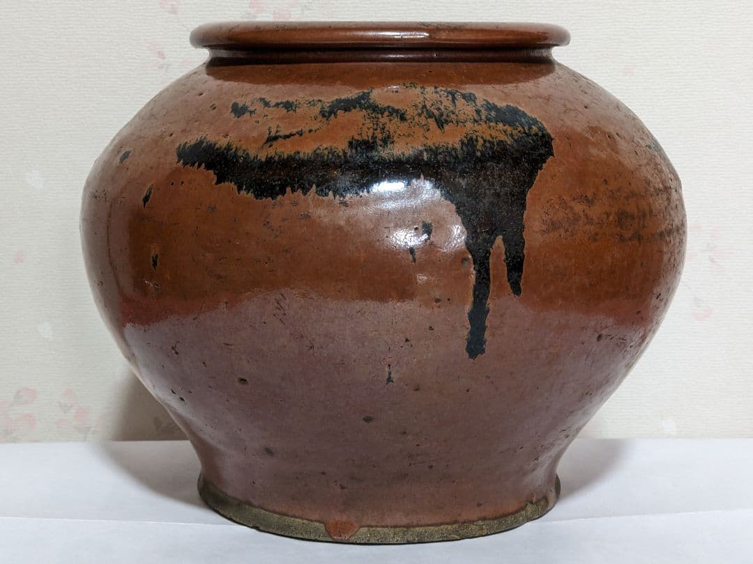 ♦丹波焼 古陶磁 壺 江戸時代 古美術品 置物 アンティーク骨董品 コレクション