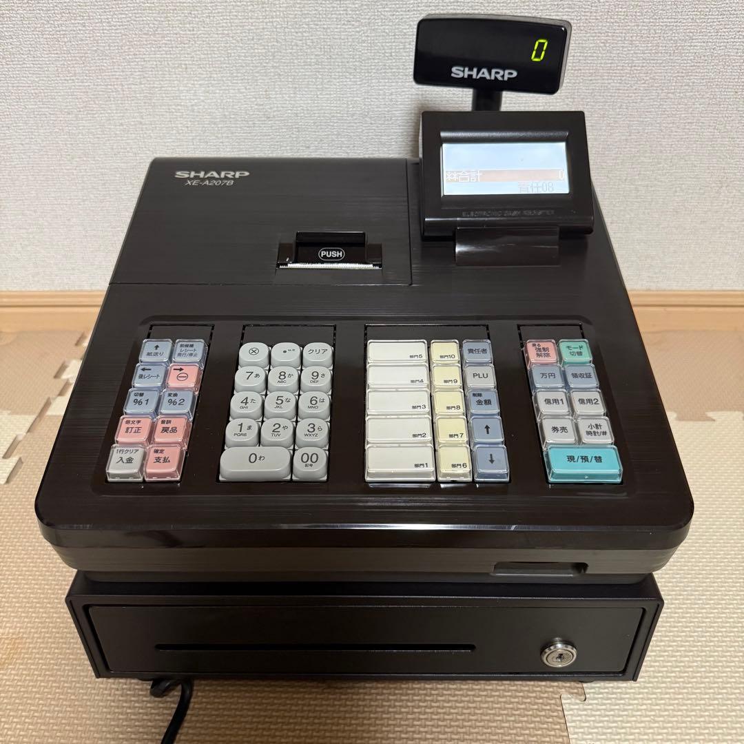 SHARP XE-A207 電子レジスター 黒