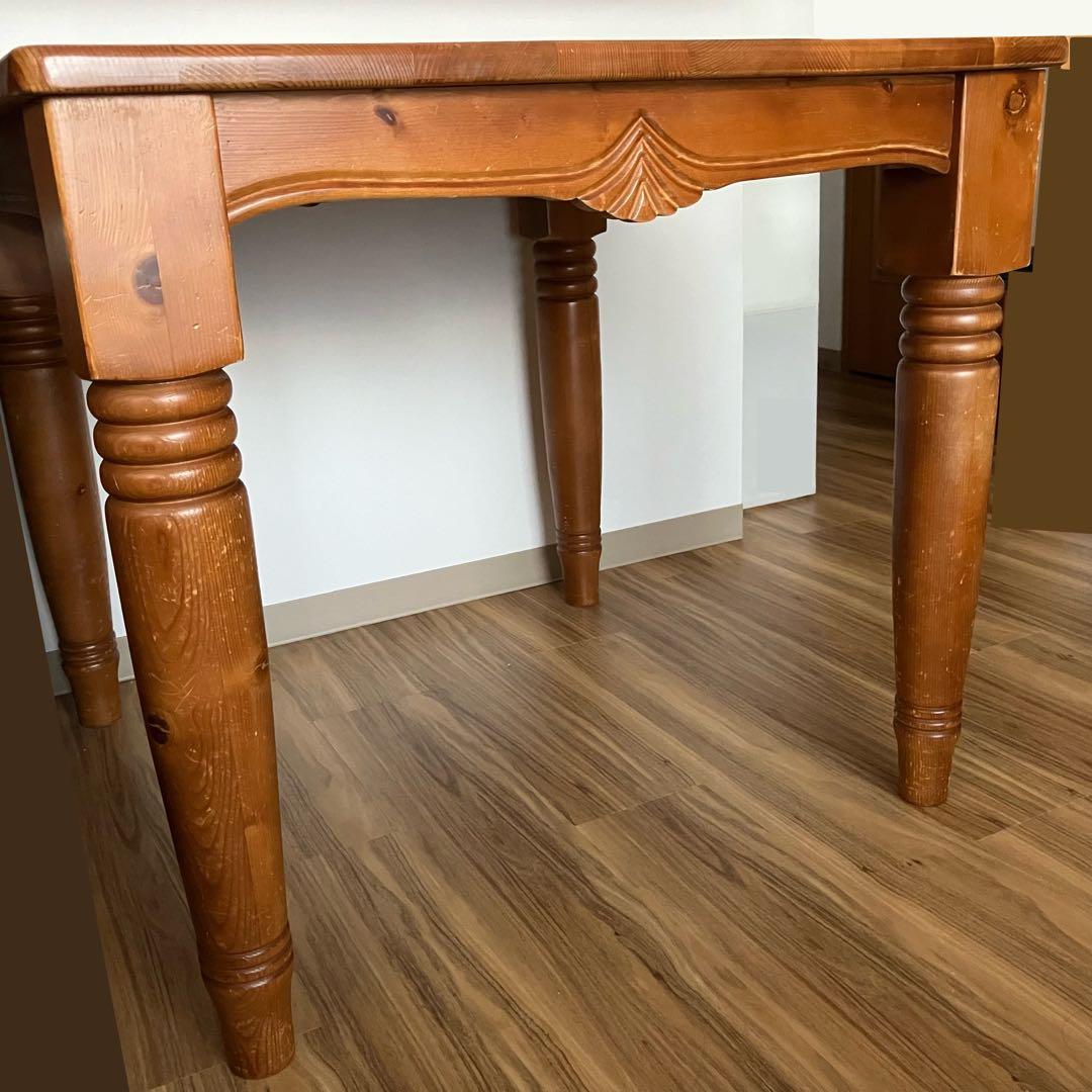 ミキモク木製ダイニングテーブル ブラウン