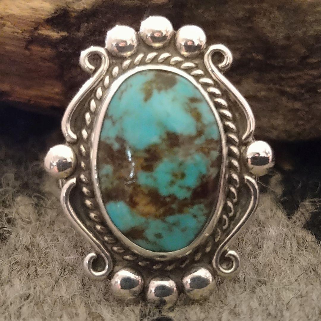 アクセサリー Navajo Vtg Fred Harvey Turquoise Ring