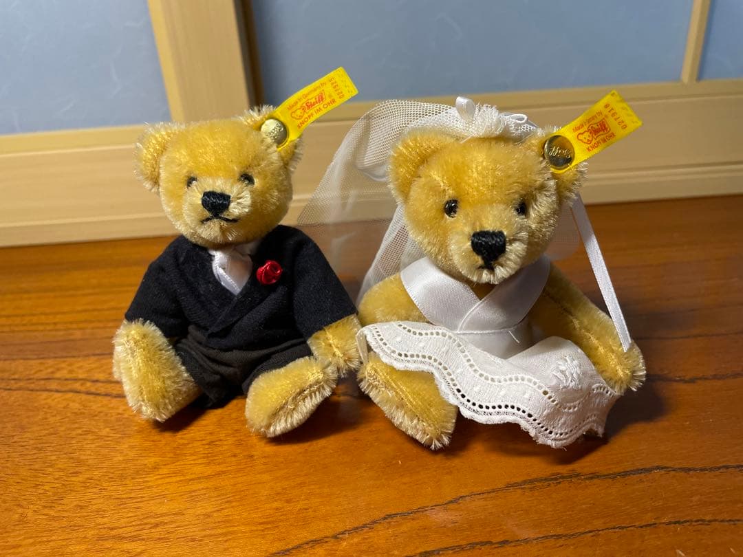 シュタイフ　ウエディングベア　ヴィンテージ　結婚式　ウェルカムベア