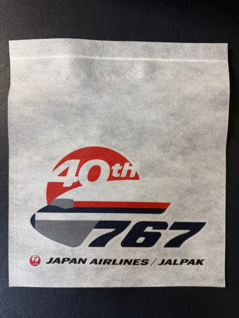 JAL 767 40周年記念チャーターフライト ヘッドレストカバー